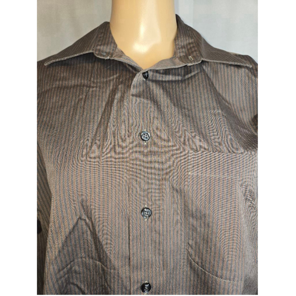 Joseph and Feiss | Mens | Dress Shirt | Olive and Orange | Size Medium - Picture 2 of 6